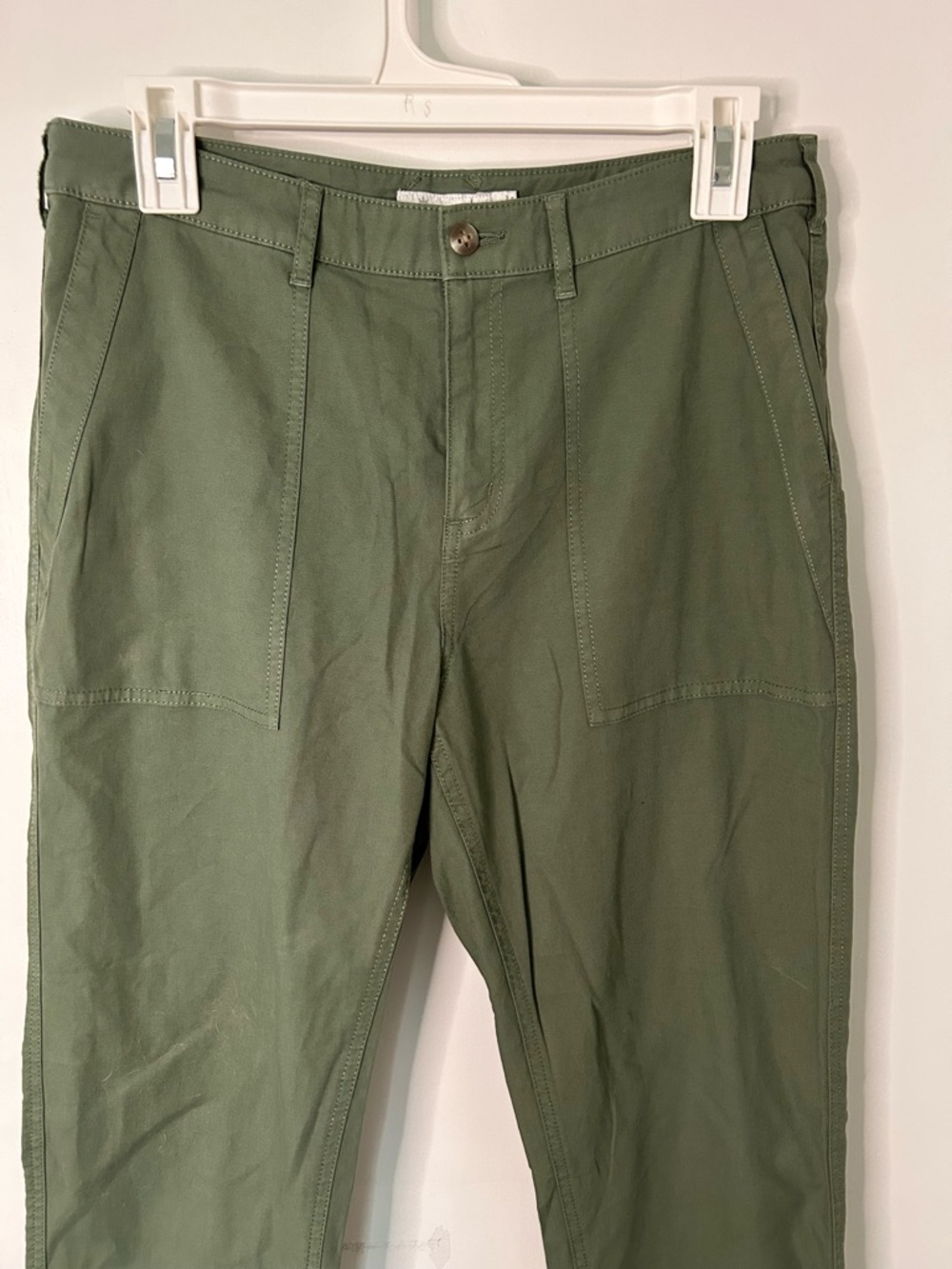 PETER MILLAR ARMY GREEN CARGO POCKET HIGH RISE PANTS SIZE 6